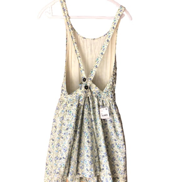 NWT Free People Petunia Sleeveless Floral Minidress In Tea Combo Size M - Picture 7 of 8